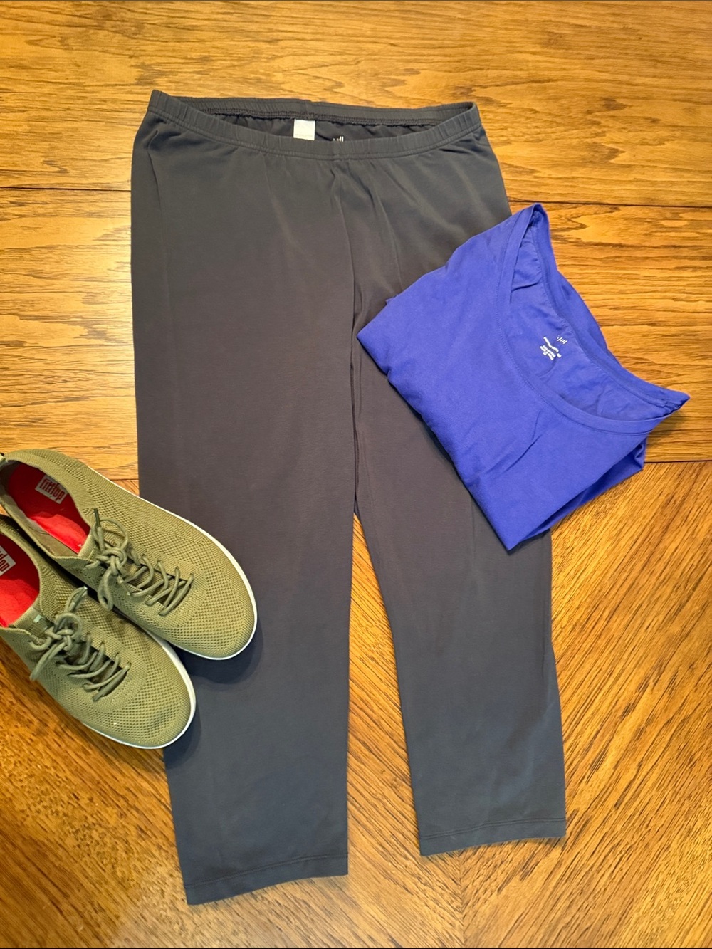 J. Jill Black Men’s Stretch Joggers with Blue Top Accent